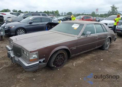 1983 Cadillac Seville z USA, uszkodzony, nr VIN 1G6AS6985DE823433